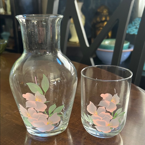 La Casa Viva Vintage Glass Carafe and Tumbler Set - Picture 1 of 6